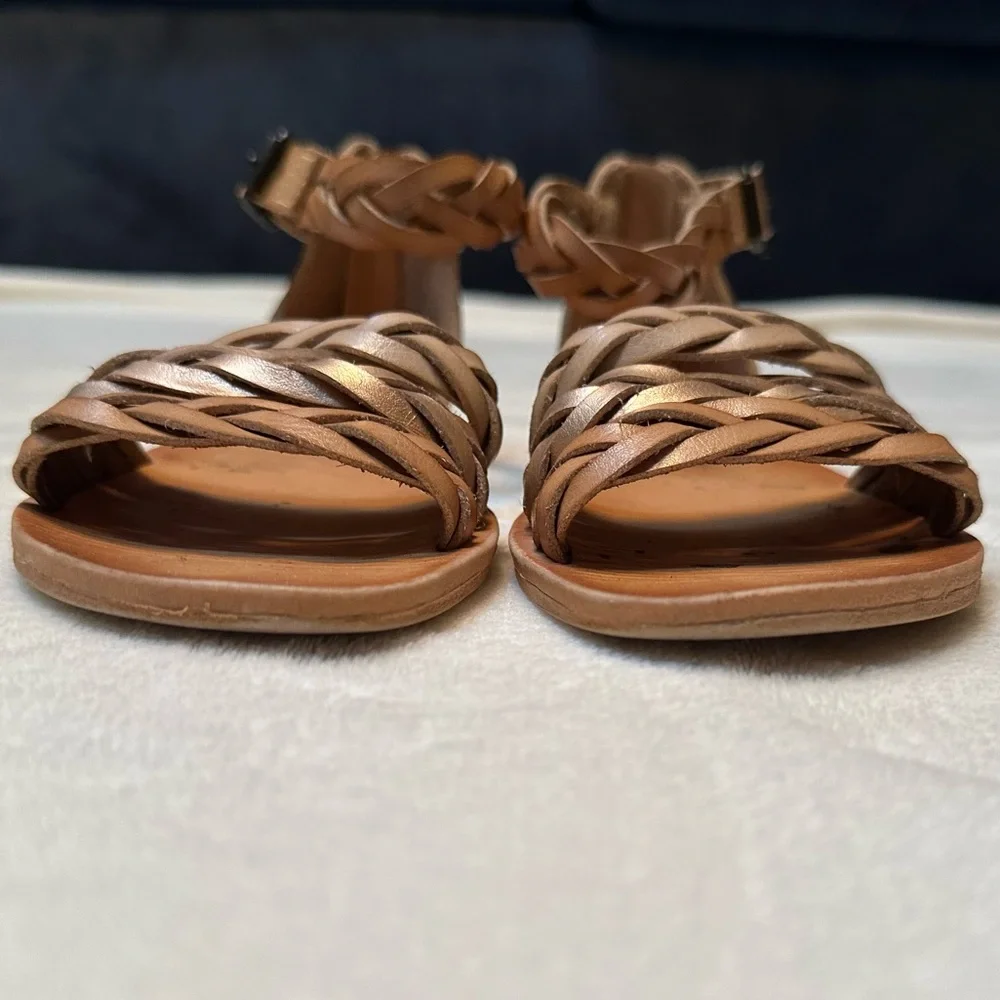Blowfish Malibu Girls Braided Gladiator Sandals Brown Size 13